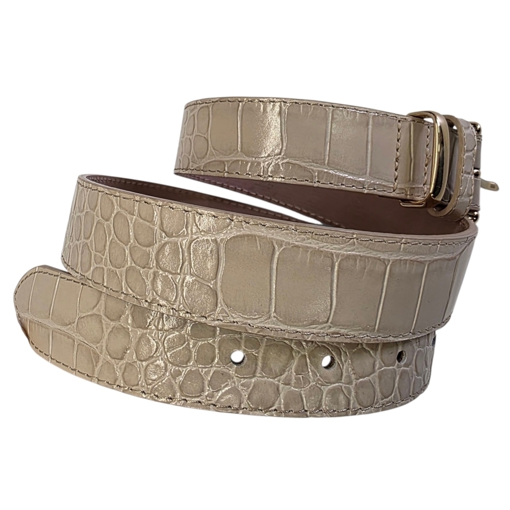 & Other stories reptile Leather With gold buckle Belt